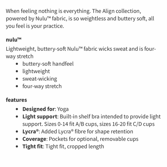 LIKE NEW Lululemon Align Tank Top - Blissful Blue - Picture 10 of 10